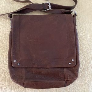 Perlina Soft Brown Leather Crossbody Bag